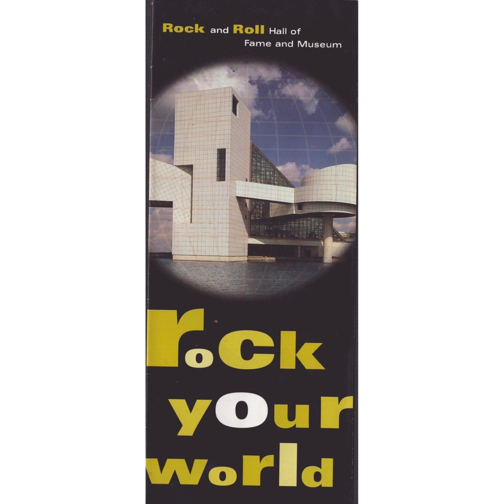 Vintage Rock and Roll Hall of Fame Museum Brochure Cleveland Rock Your World